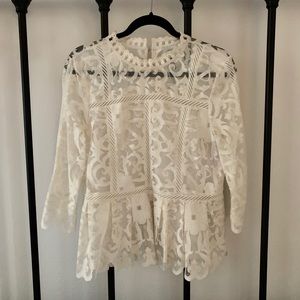 Anthropologie lace blouse
